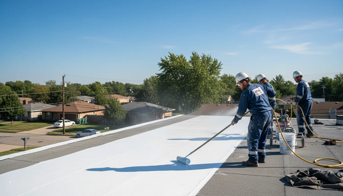 Commercial roof coating in Jamesville, NC near me